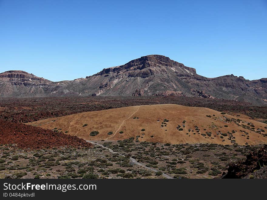 Lava Fields On The Spanish Island Of Tenerife