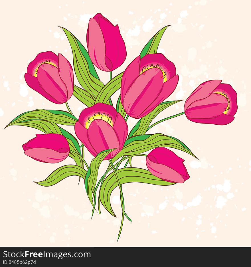 Pink tulips