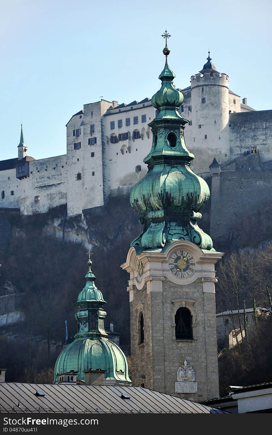 Salzburg church tower, Austria