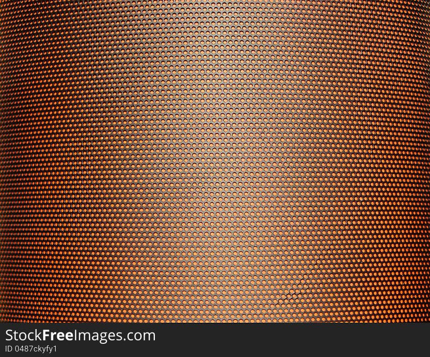 Black metal texture with orange background