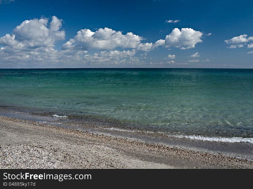 Summertime at the beach.