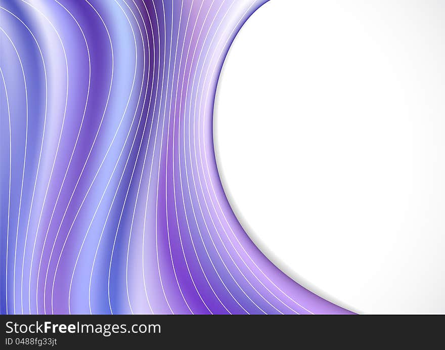 Wavy violet vector background. eps8