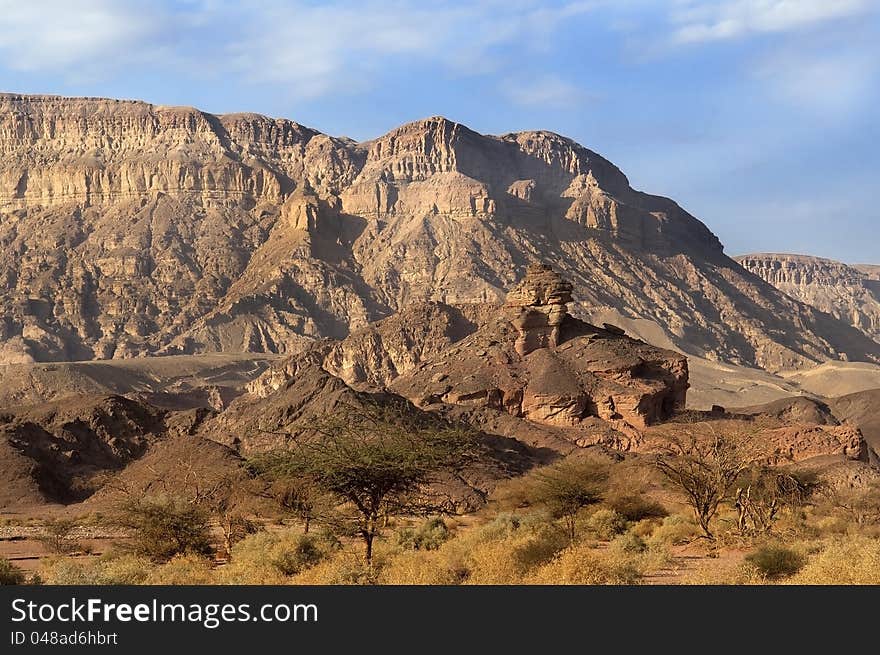 Mountainous desert in the neighborhood of Eilat. Israel. Mountainous desert in the neighborhood of Eilat. Israel