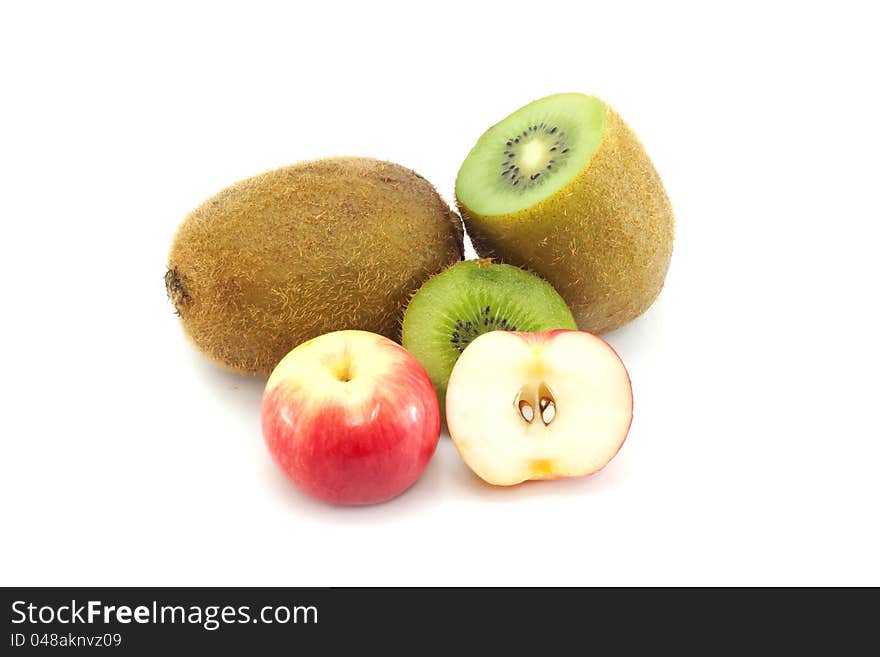 Fresh Kiwi and apple