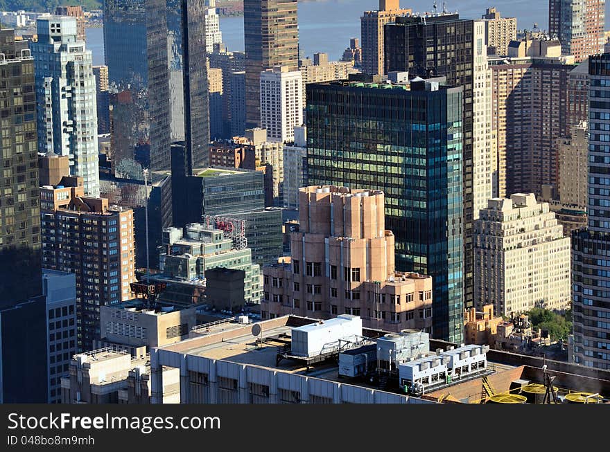 Landmark architecture in midtown Manhattan. Landmark architecture in midtown Manhattan