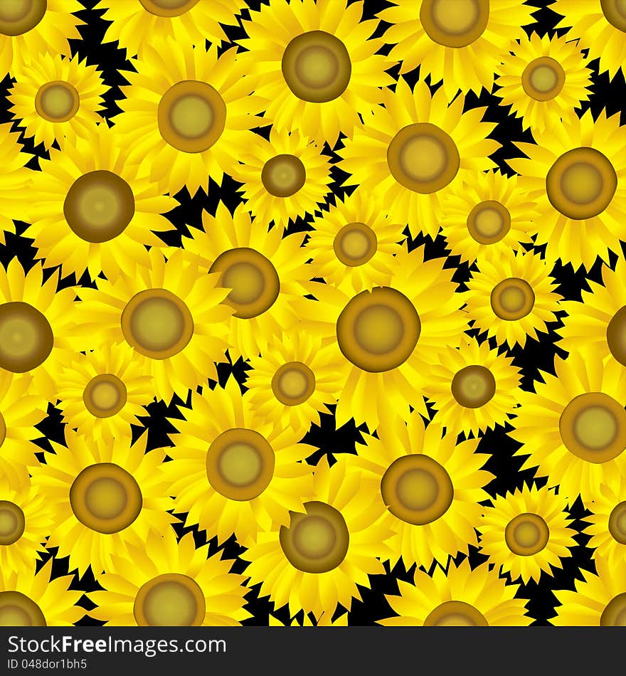 Sunflowers pattern