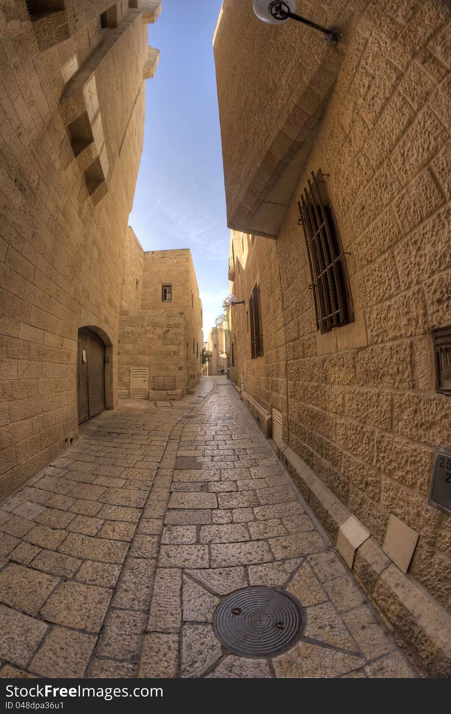 Old jerusalem streets in Israel travel attraction