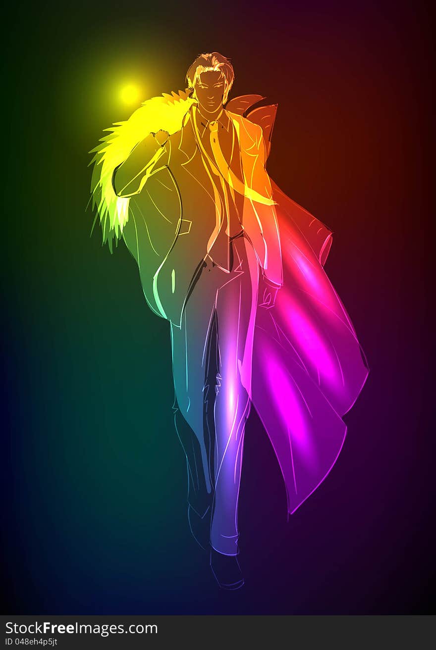 Neon Fashion man