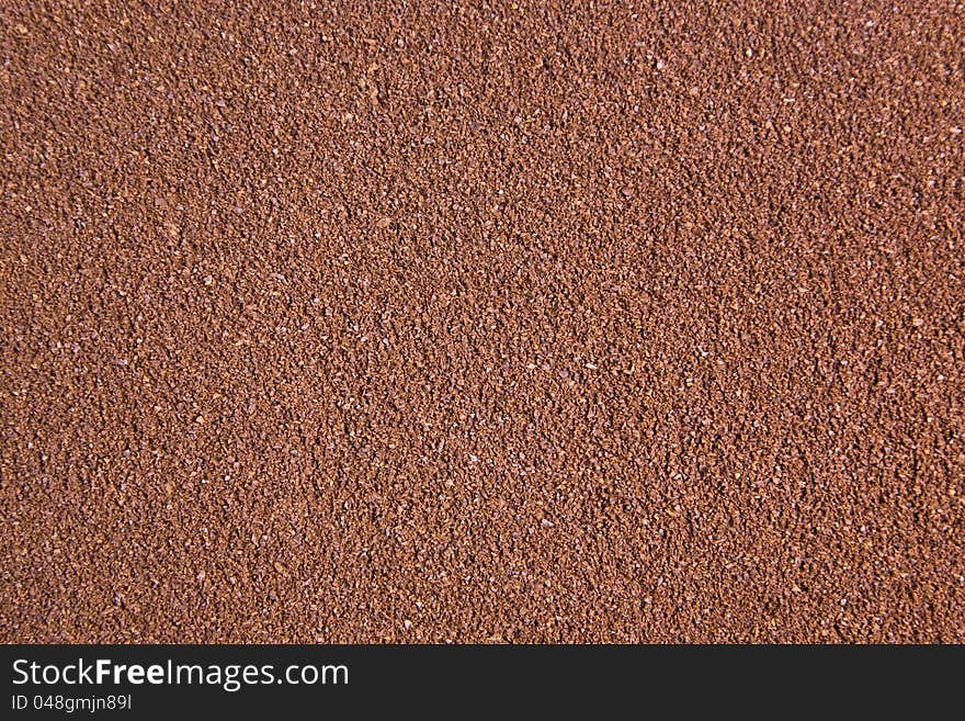 Ground coffee texture