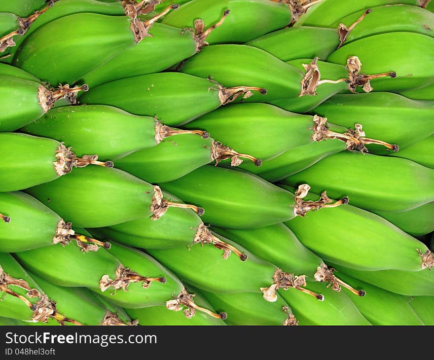 Green bananas