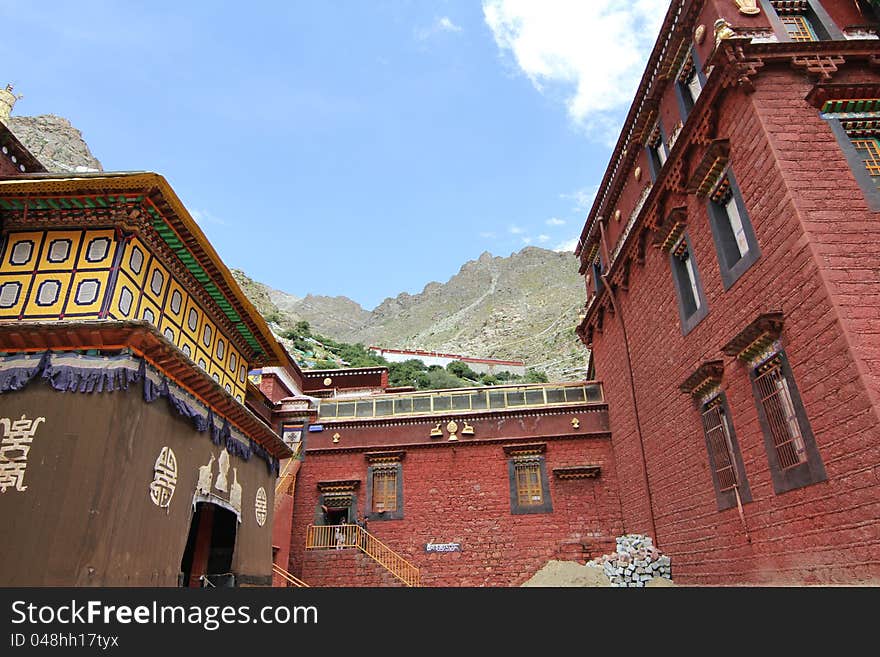 Buddhist monastery in Tibet