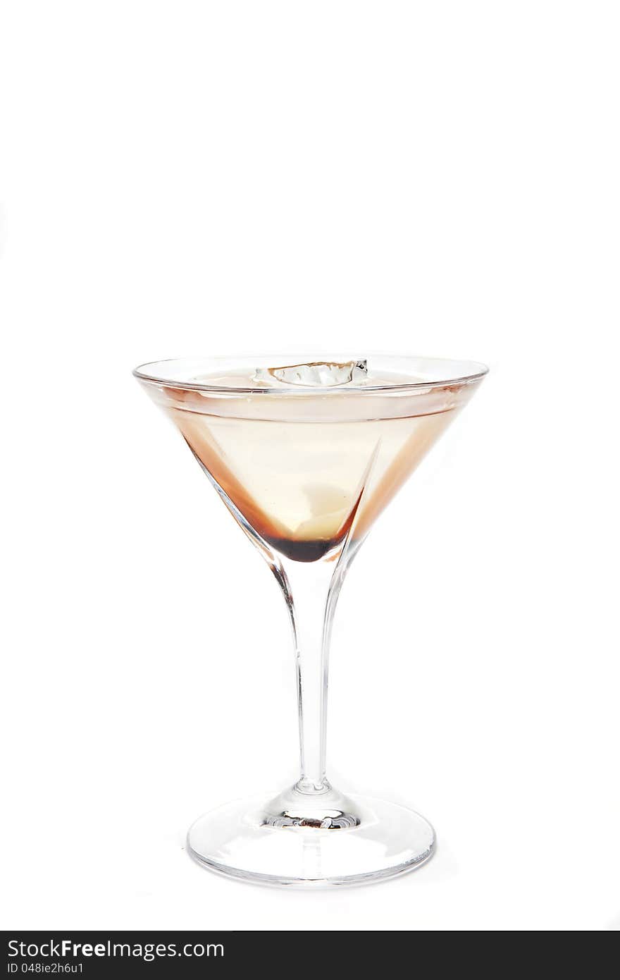 A carafe of cocktail isolated on white back ground