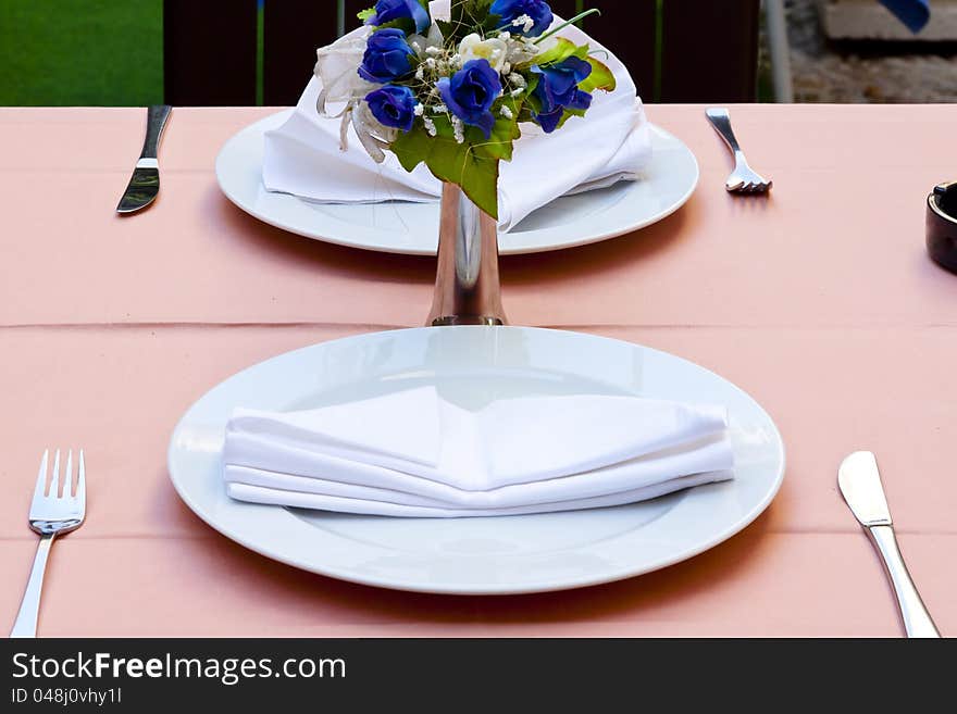 Empty restaurant table - Dubrovnik