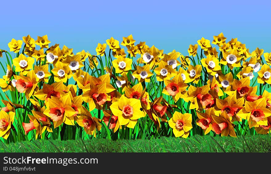 3d the image of flowers