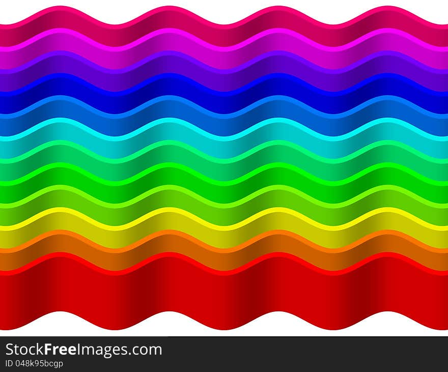 Rainbow wave background