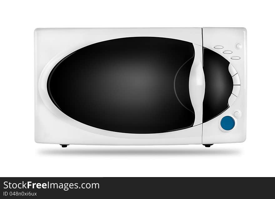 White microwave oven