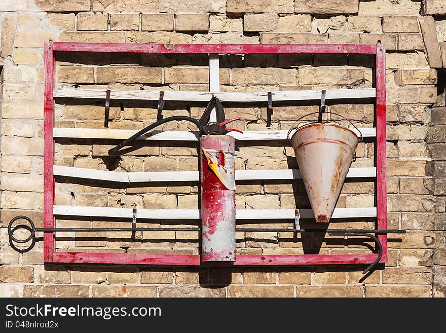 Ancient fire fighting box