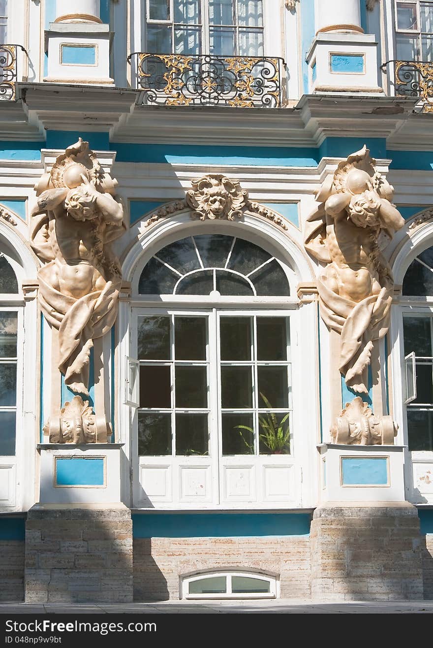 The Catherine Palace, Town Tsarskoye Selo, Russia