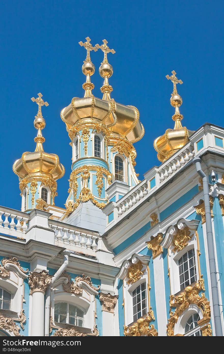 The Catherine Palace, Town Tsarskoye Selo, Russia