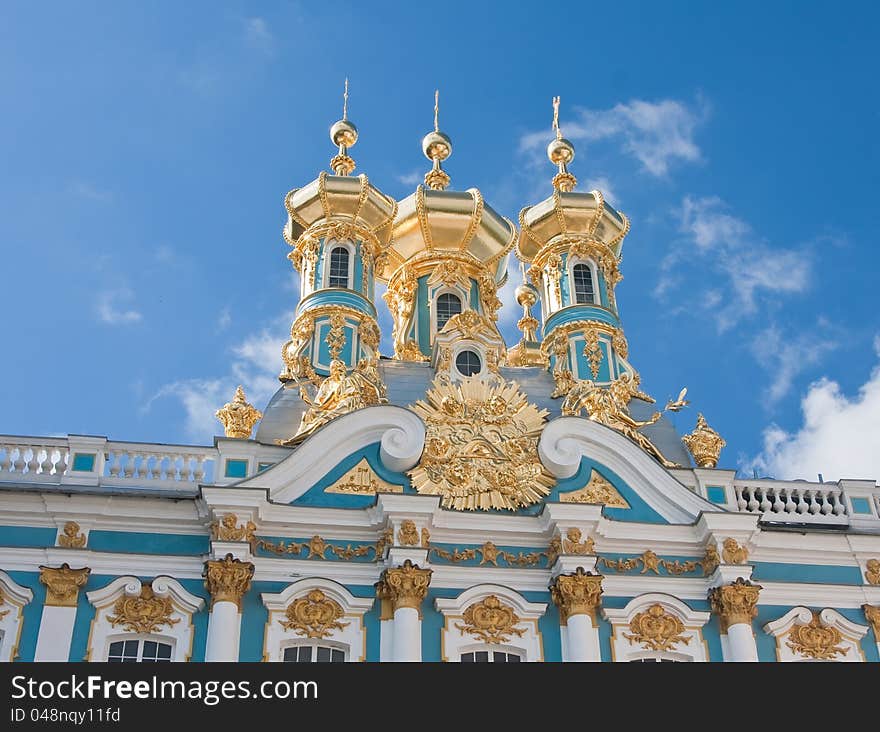 The Catherine Palace, Town Tsarskoye Selo, Russia