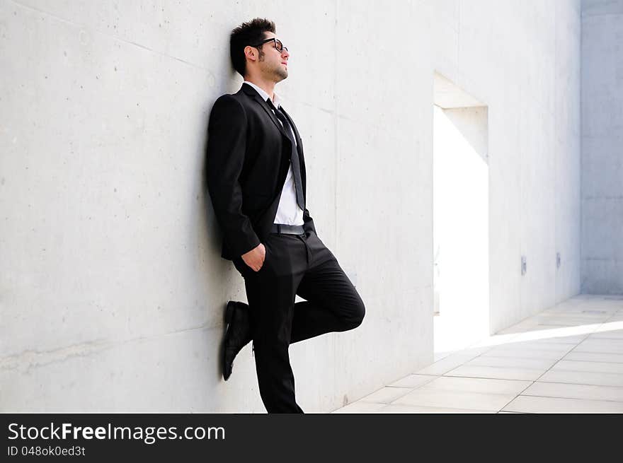 Portrait of a attractive young businessman. Portrait of a attractive young businessman