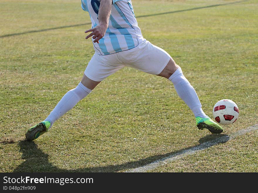 KRK, CROATIA - MARCH 10: soccer match between NK Krk and NK  Crikvenica,  March 10 2012 in Krk, Croatia