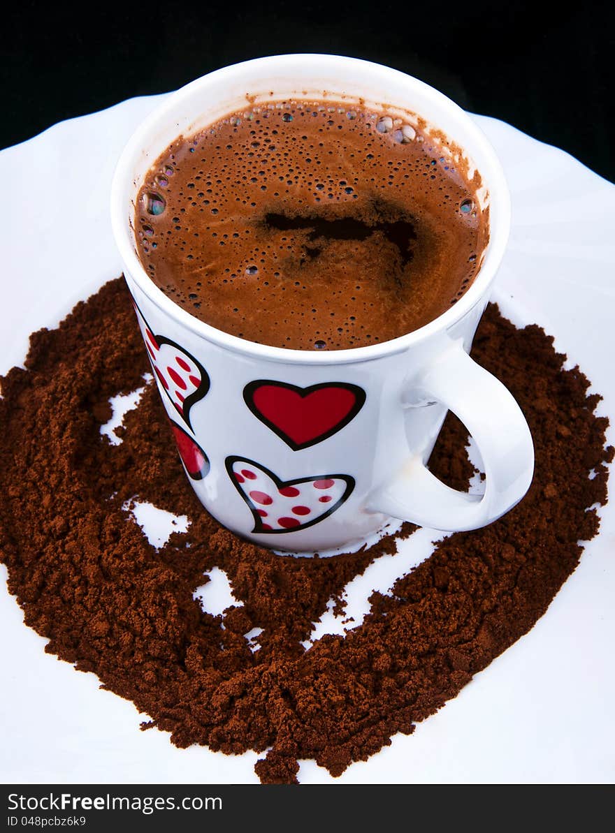 Cup of the Turkish coffee. Cup of the Turkish coffee