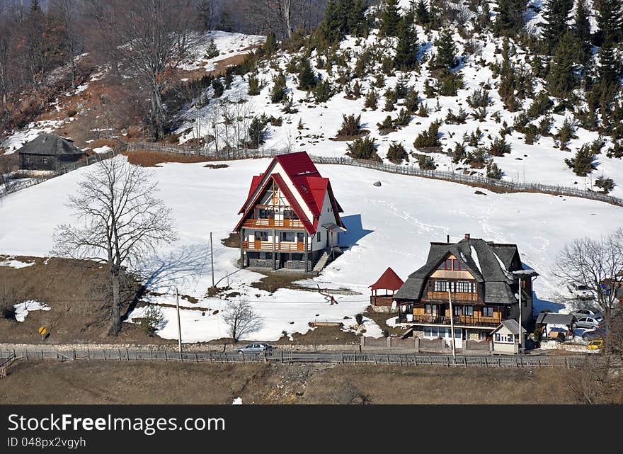 Snowy village