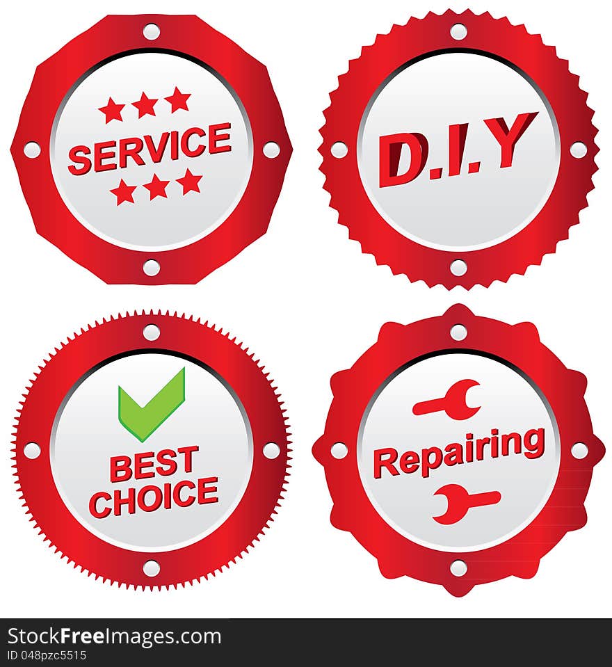 Business and servicing related icons collection. Business and servicing related icons collection