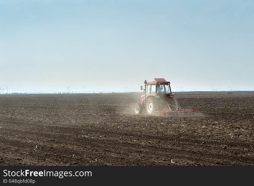 Preparing land for sowing