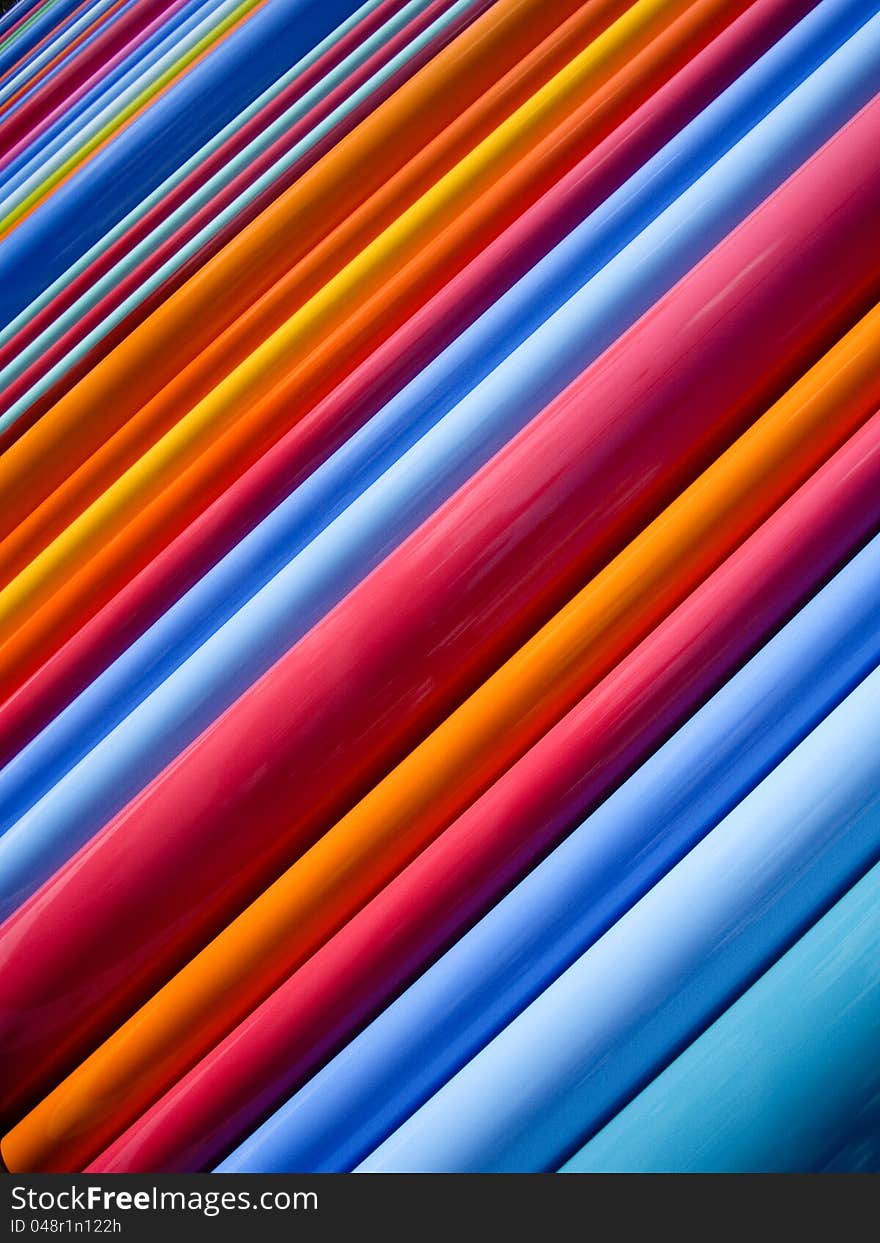 Lines of full spectrum primary colors. Lines of full spectrum primary colors