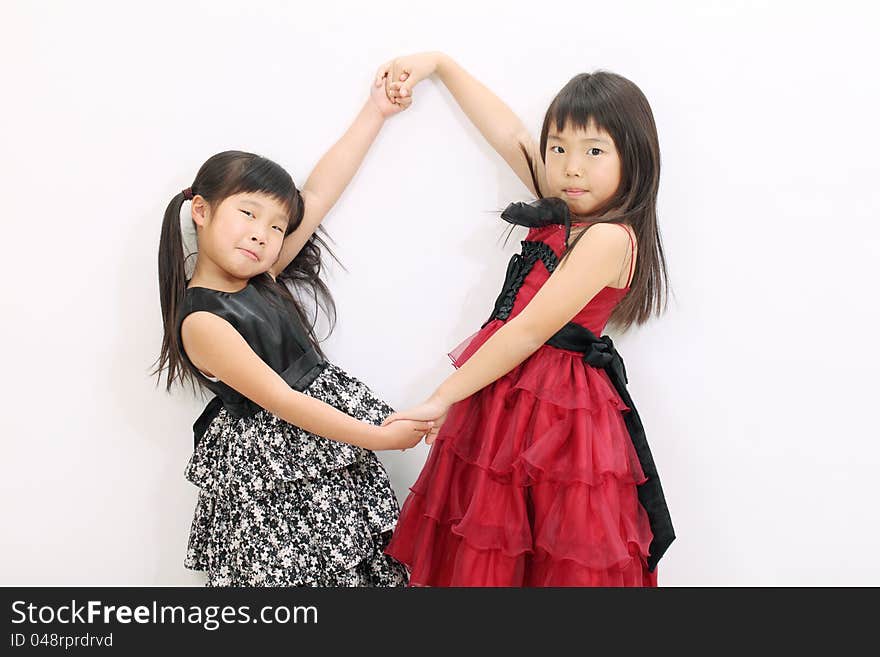 Two Little Asian Girl