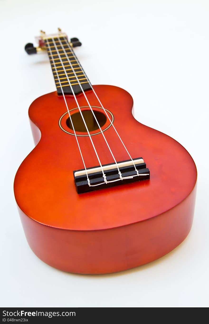 Ukulele  on white background