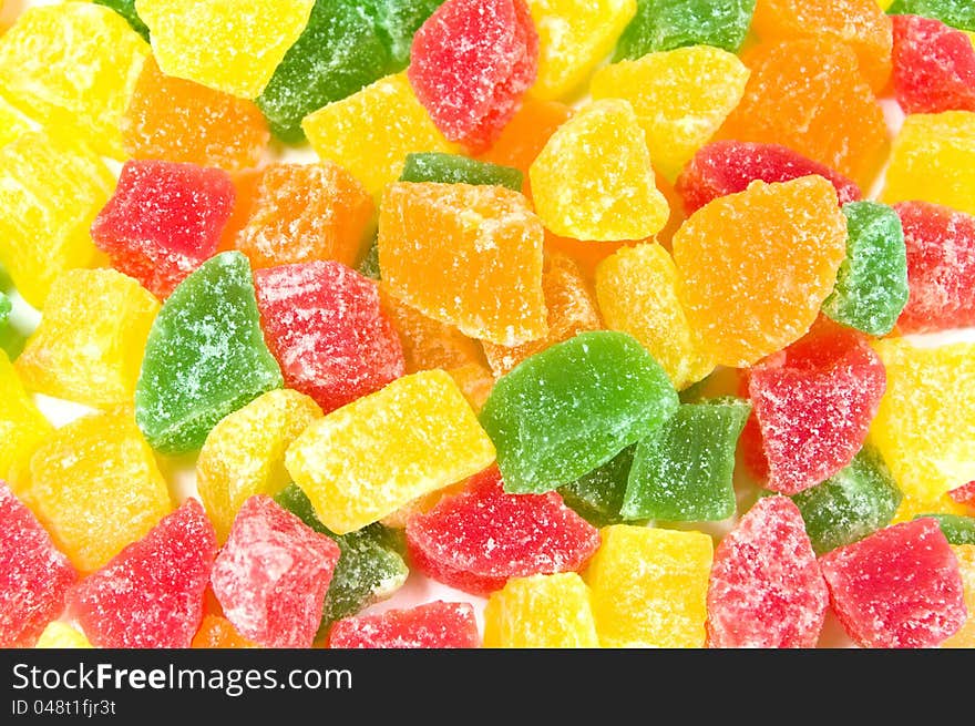 Bright background of the colorful candied sweet. Bright background of the colorful candied sweet