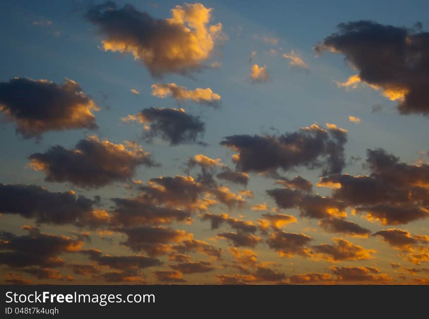 Beautiful cloudscape. Clouds in the sky for your project