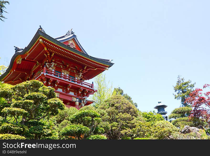 Red Japanese Pagoda