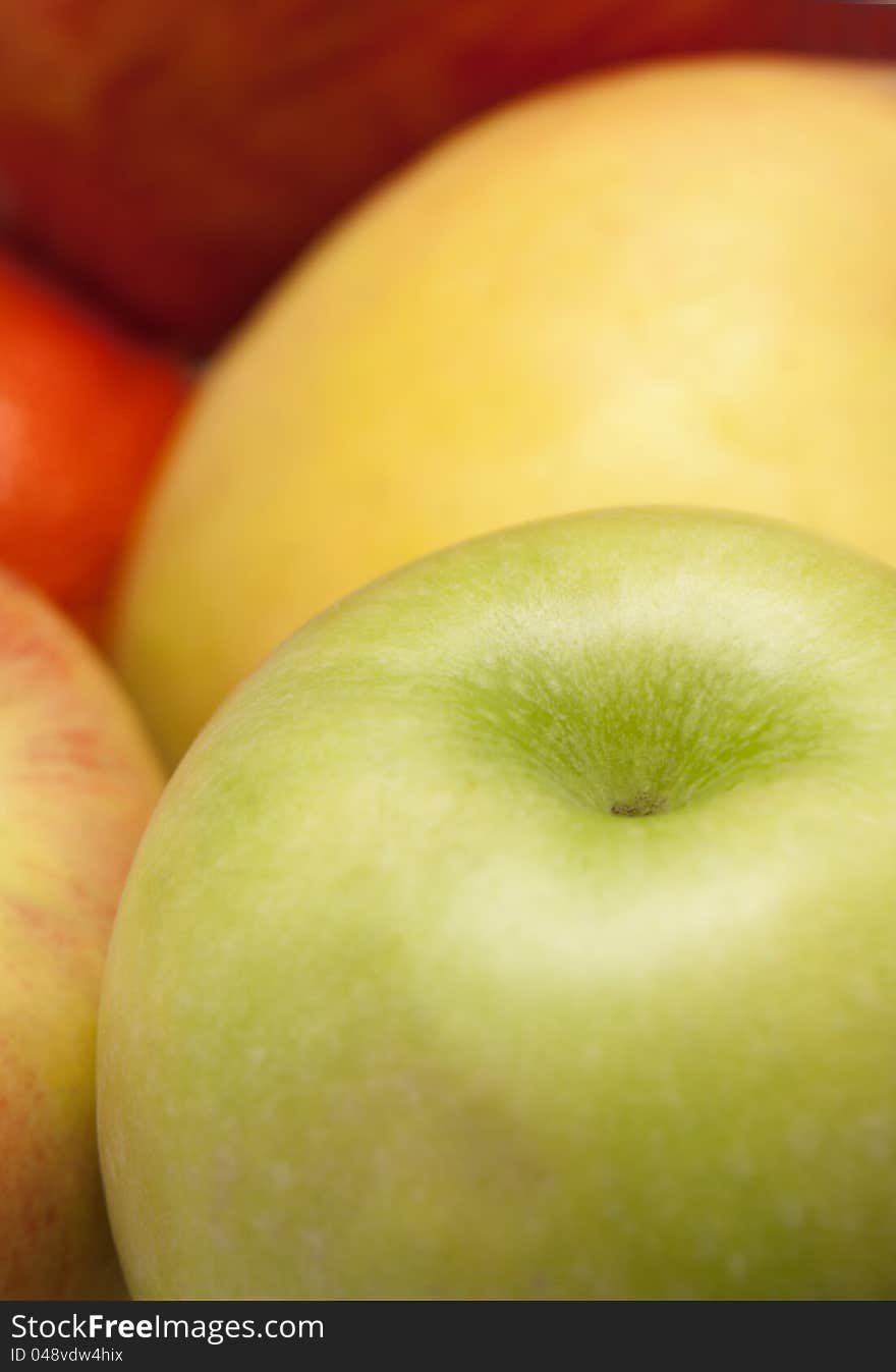 Cropped Image Of Apples