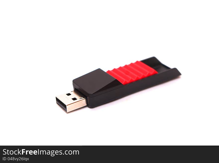 Photo of the Flash memory on white background