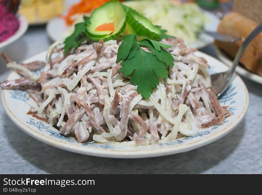 Photo of the Salad on table