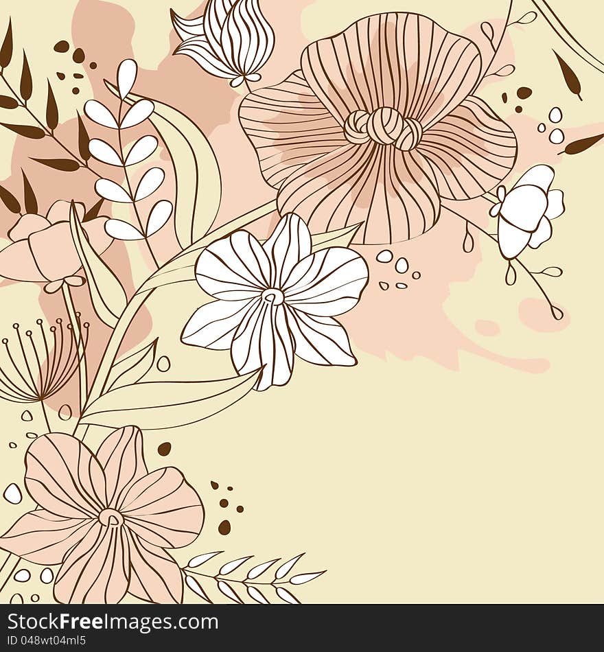 Beautiful floral background