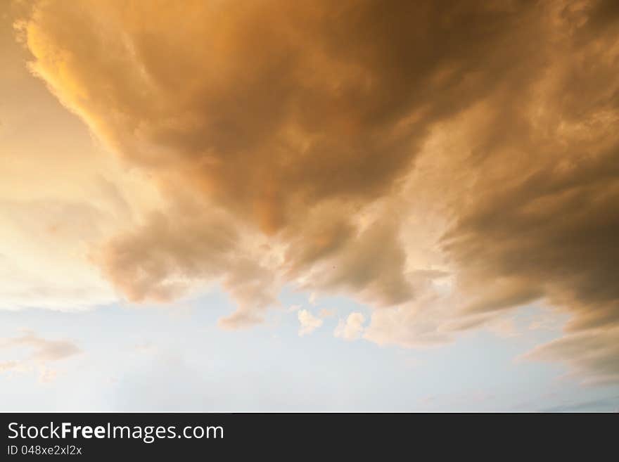 Altostratus translucidus clouds for background