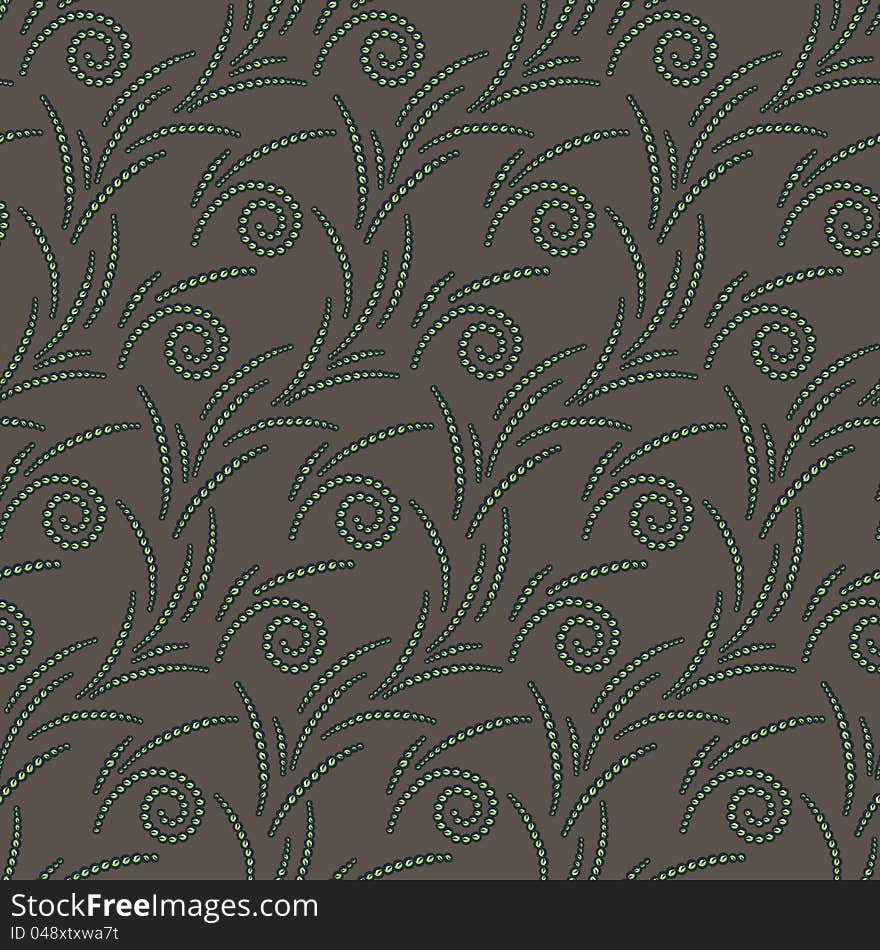 Vector seamless pattern of beds