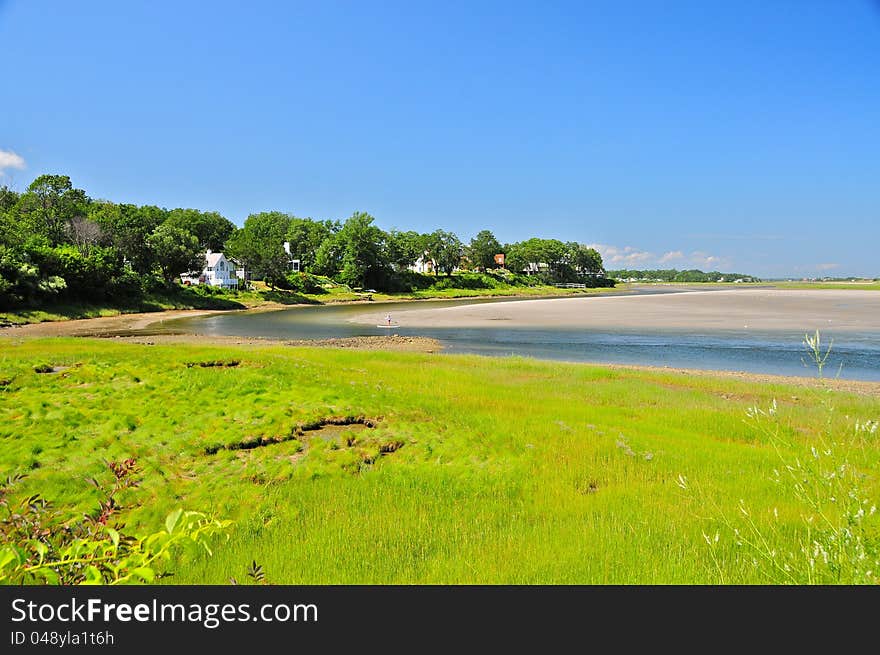 Along the coast of Maine