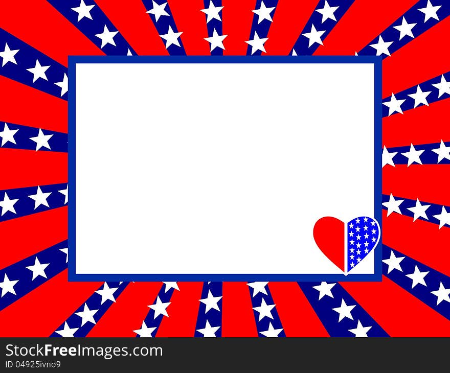 Illustration or background of a 4th of july. Illustration or background of a 4th of july.