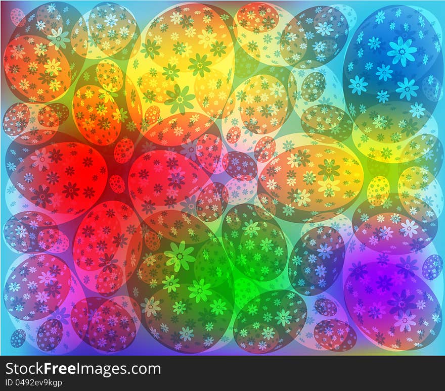 Colorful Easter background with a lot of eggs. Colorful Easter background with a lot of eggs.