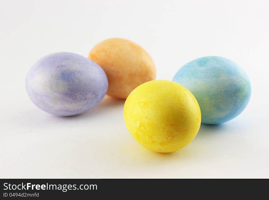 Easter eggs painted by hand. Easter eggs painted by hand