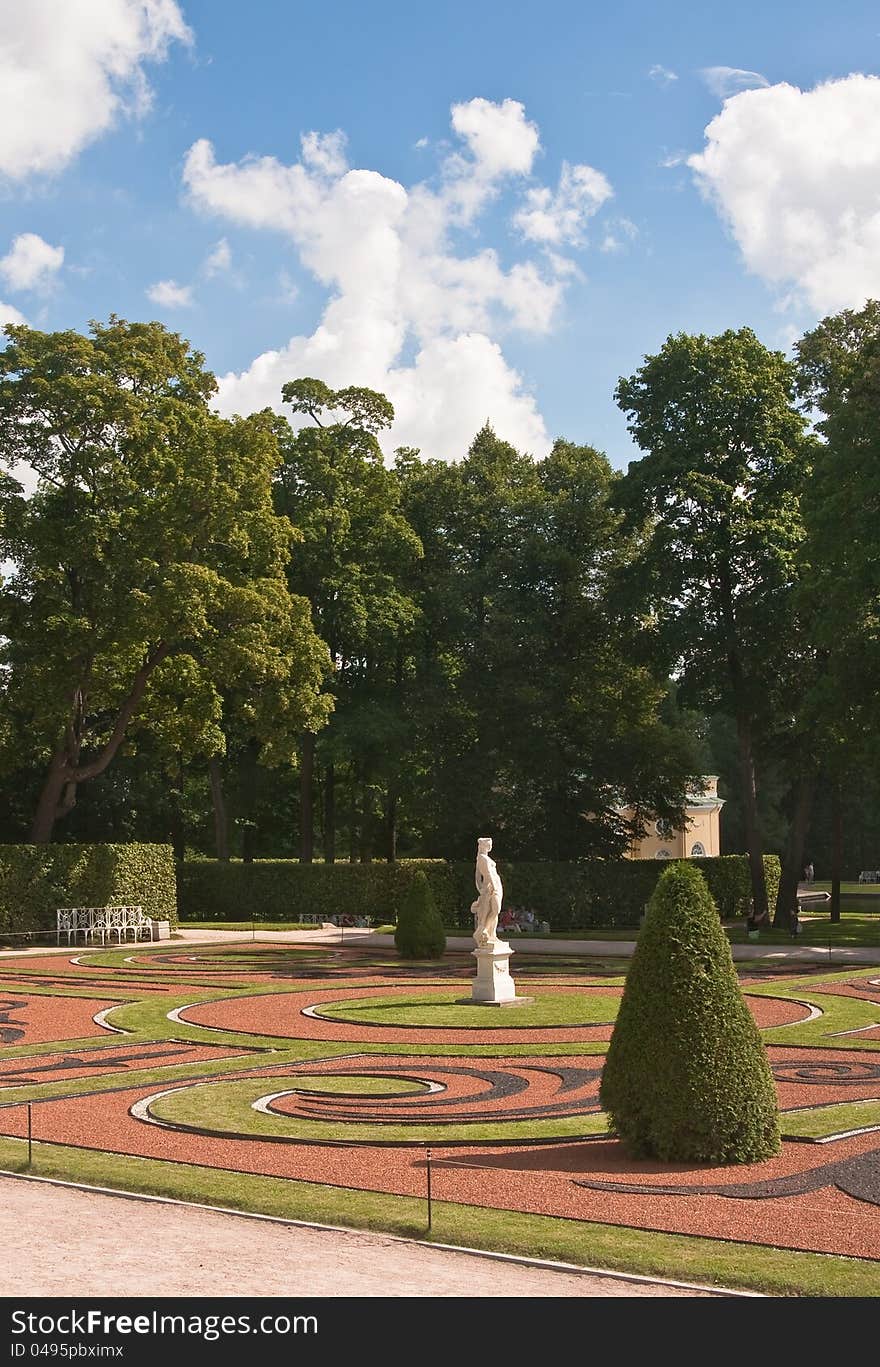 View of Catherine Park , Tsarskoye Selo, Russia.