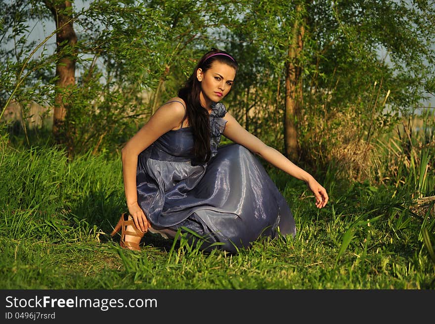 Woman in the forest