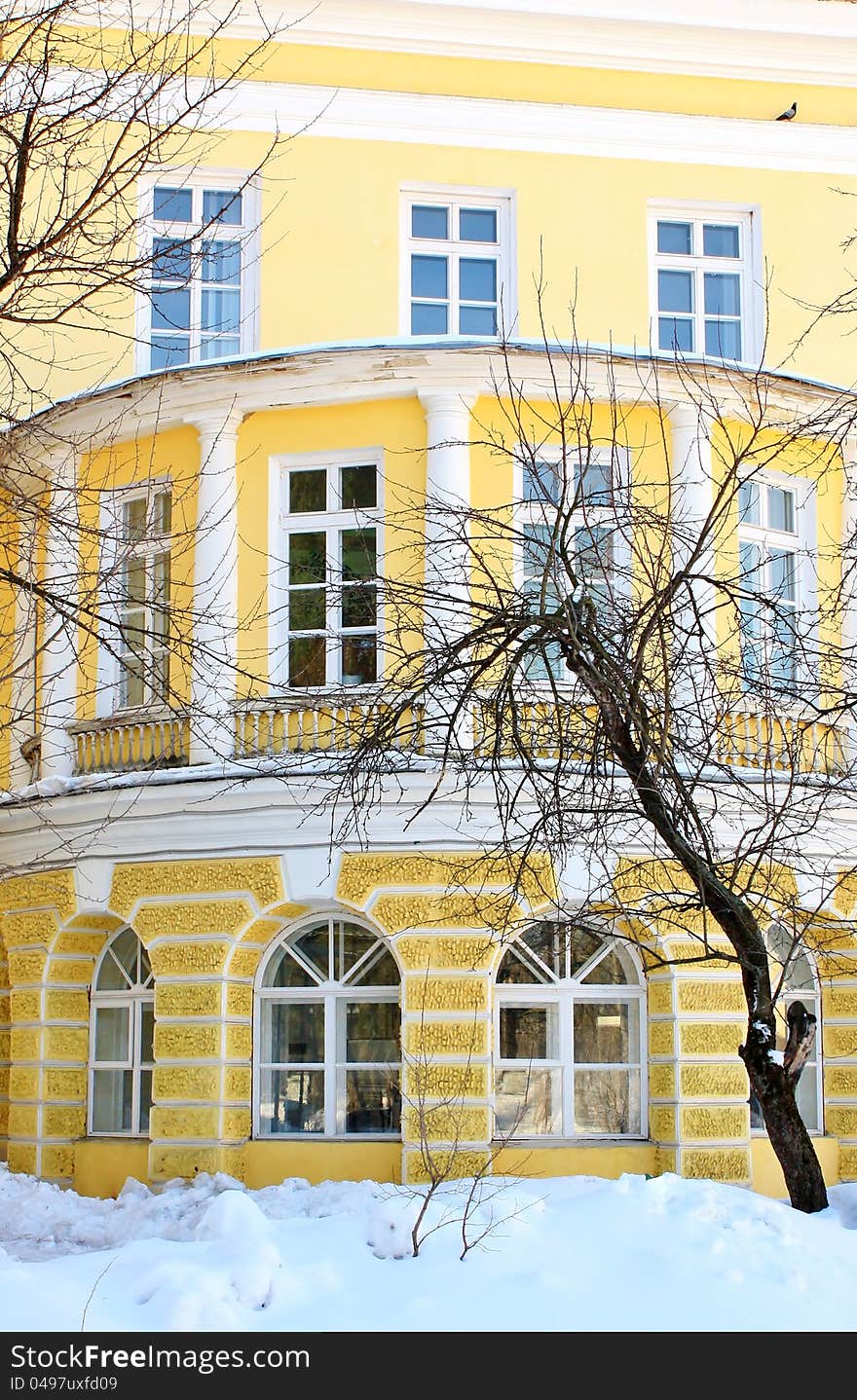 Fragment of the old manor of the nineteenth century near Moscow. Fragment of the old manor of the nineteenth century near Moscow