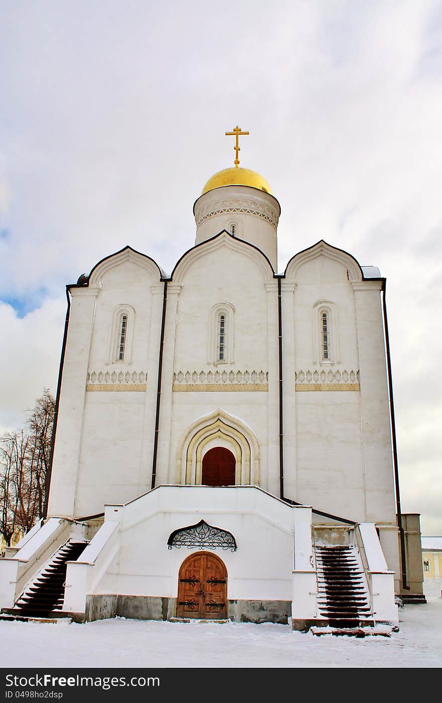 Construction of the Nicholas Ugreshsky monastery, which was founded in 1380. Construction of the Nicholas Ugreshsky monastery, which was founded in 1380